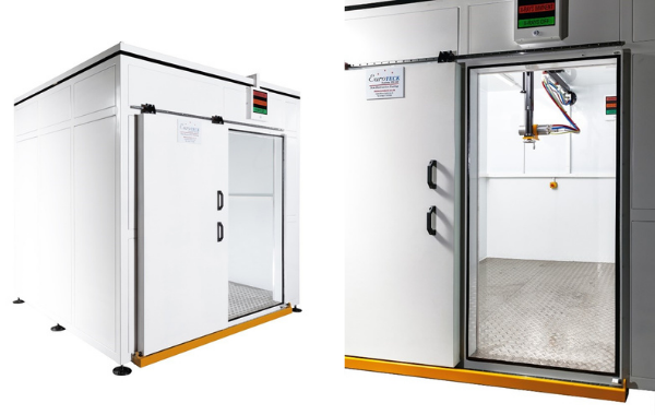 Euroteck recently delivered a mobile walk in X-Ray cabinet to one of the major aerospace component manufacturers.